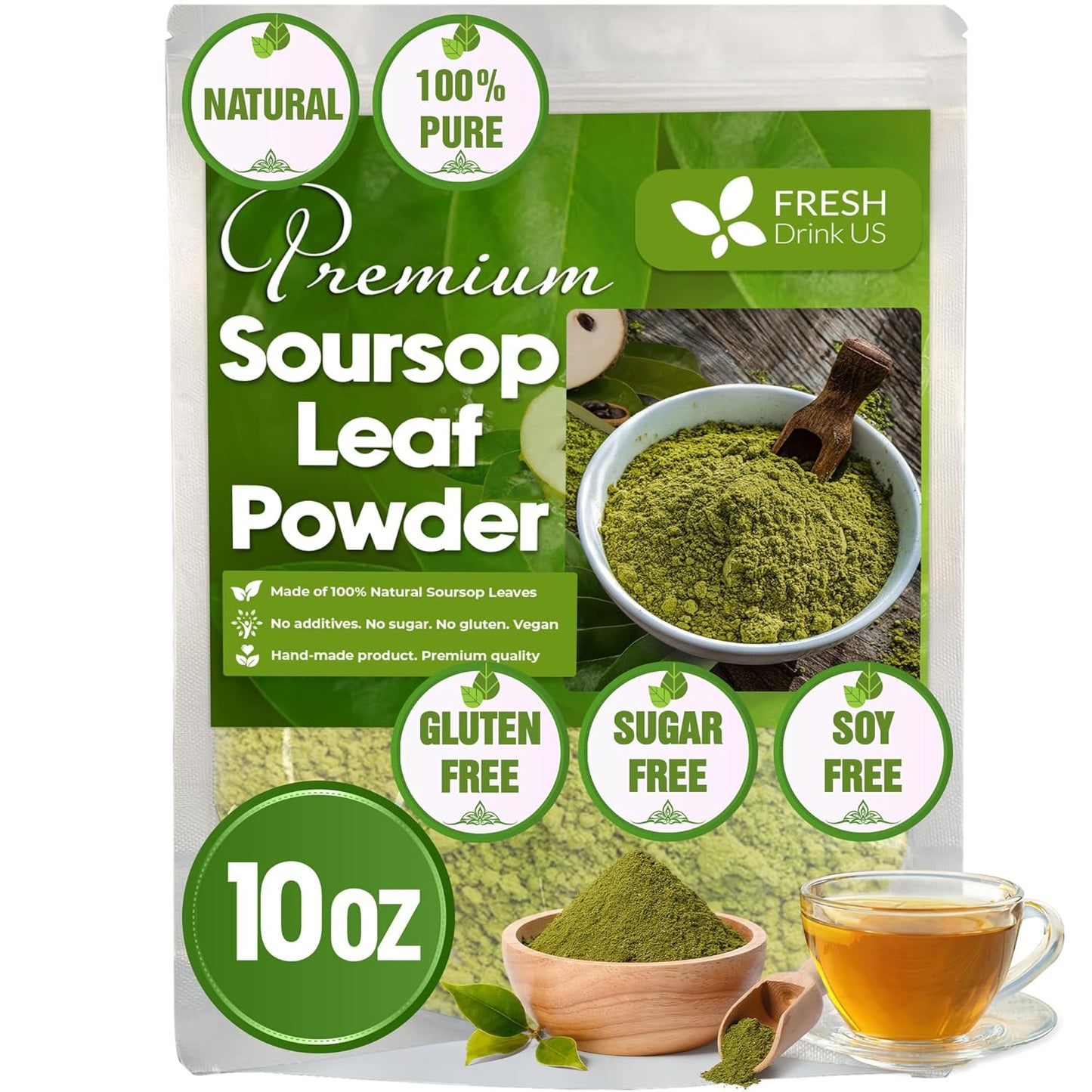 Premium Soursop Leaf Powder for Natural Wellness and Tea