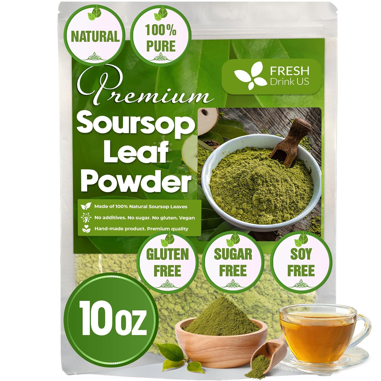 Premium Soursop Leaf Powder for Natural Wellness and Tea