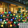 Solar Firefly Garden Lights 8 Pack - Twinkling Swaying Solar Pathway