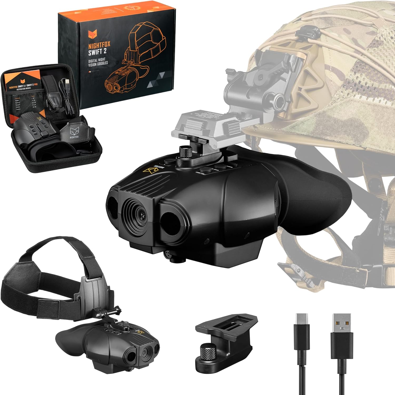 Night Vision Goggles - Nightfox Swift 2 NVG for Tactical Use