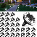 Solar Ground Lights 26 Packs for Outdoor Waterproof Illumination