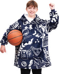 Sports Blanket Hoodie Men & Kids - Oversized Wearable Blanket for Boys