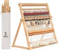 Wooden Weaving Loom with Adjustable Stand - Large Tapestry Loom