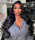 34in Body Wave Lace Front Wig 180% Density - Natural Look