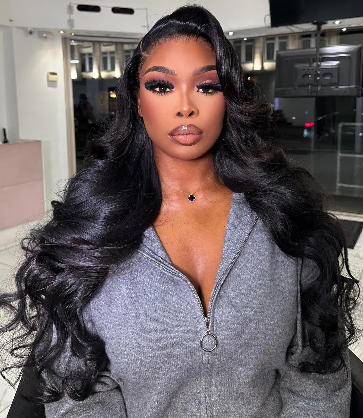 34inch Body Wave Lace Front Wigs Human Hair for Women
