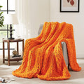 Chunky Knit Blanket Throw 72in x 84in - Handmade Chenille Comfort