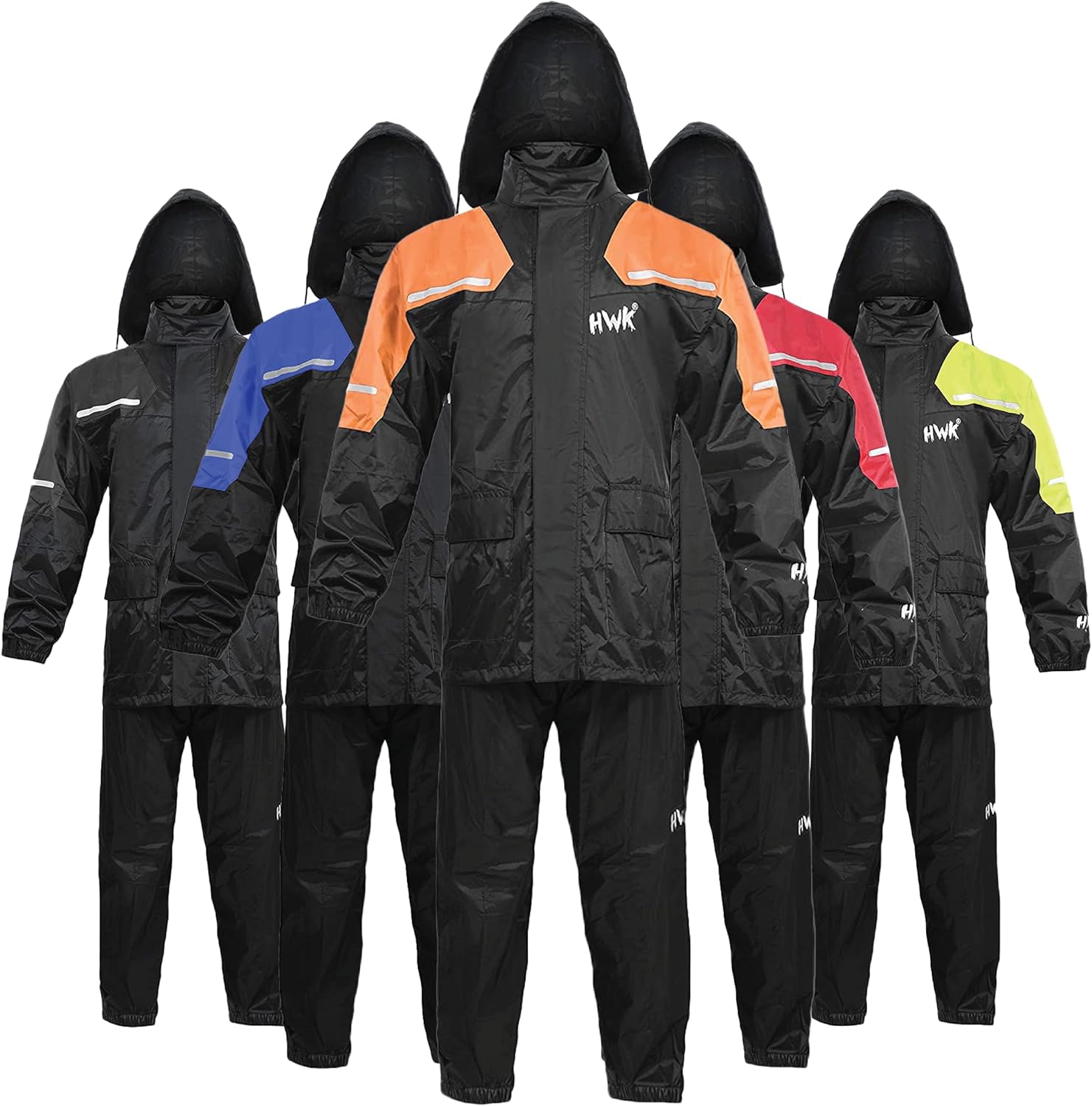 HWK Motorcycle Rain Suit for All-Season Weatherproof Protection