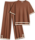Ekouaer Lounge Set for Women 2-Piece Travel Outfits - Comfortable Knit