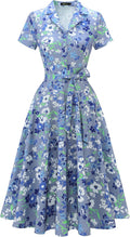 Vintage Tea Dress 50s A-Line Swing Dress - Flattering Retro Fit