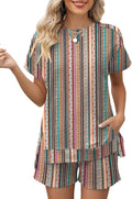 LOMON Womens 2 Piece Summer Loungewear Set - Comfortable (Style RG3M)