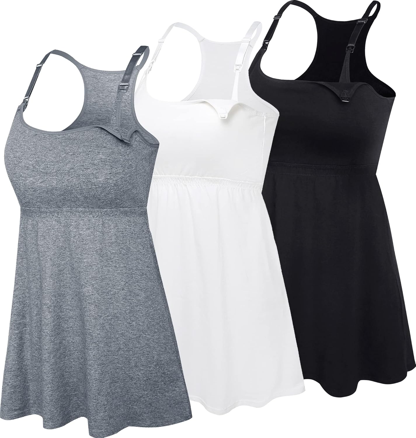 SUIEK Maternity Nursing Tank Tops for Comfortable Breastfeeding