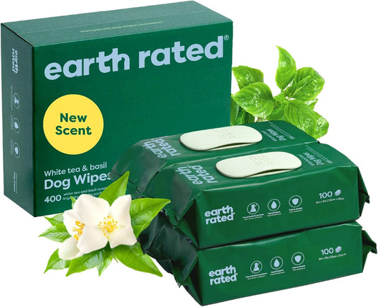 Earth Rated 3-in-1 Pet Grooming Wipes - Clean, Deodorize, Hydrate