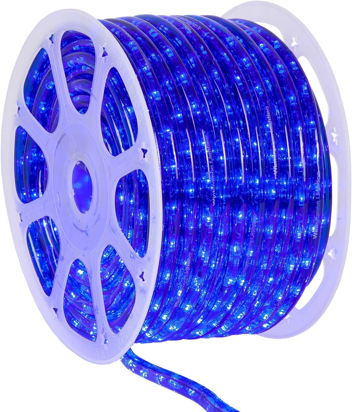 150ft LED Commercial Grade Blue Rope Light Kit for Indoor-Outdoor