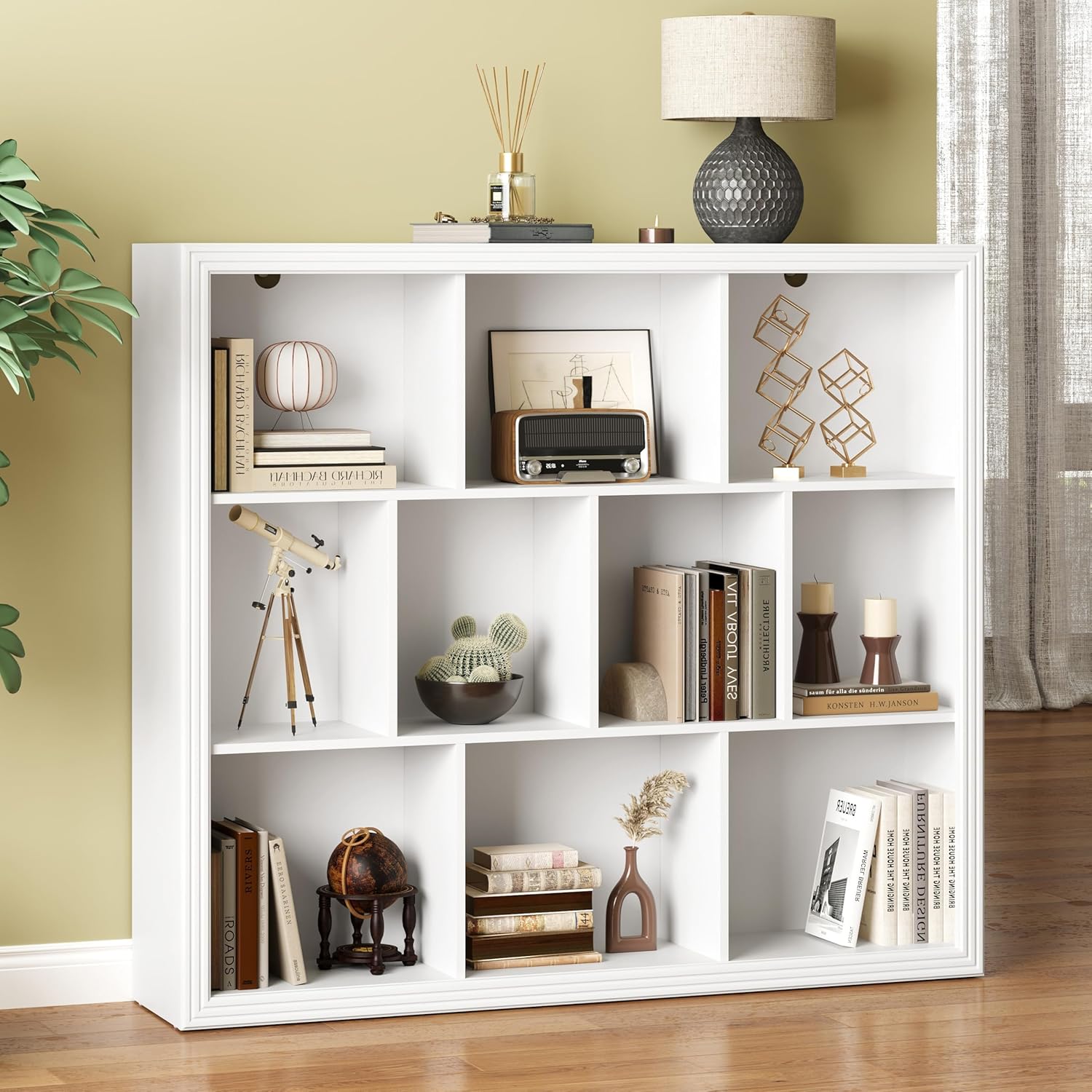 Spacious 10-Cube Book Shelf for Modern Home Office & Living Room