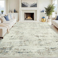8x10 Area Rug for Living Room Washable Low Pile Non-Skid - Soft