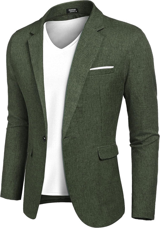 COOFANDY Men's Slim Fit Blazer for Casual and Formal Wear