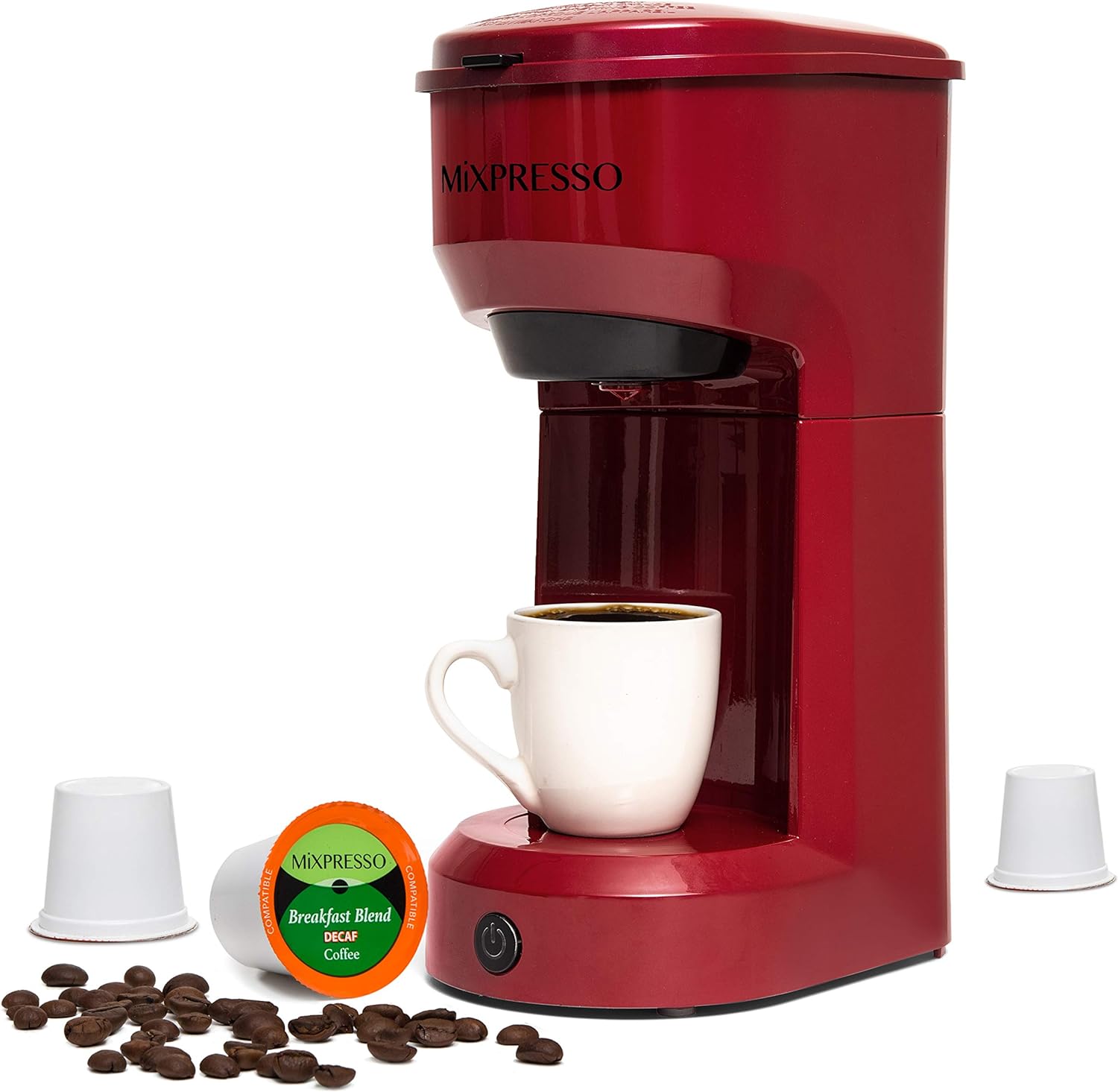 Mixpresso 2-in-1 Coffee Brewer: K-Cup & Ground Coffee - Quick Brew Technology