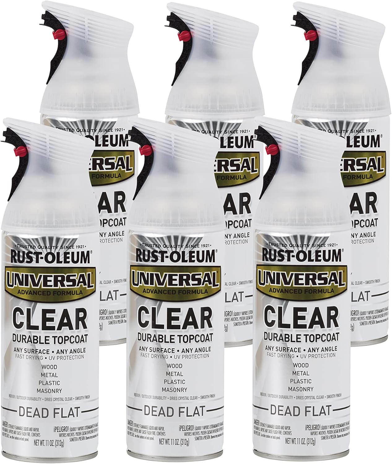 Rust-Oleum Universal All Surface Clear Topcoat Spray for Durability