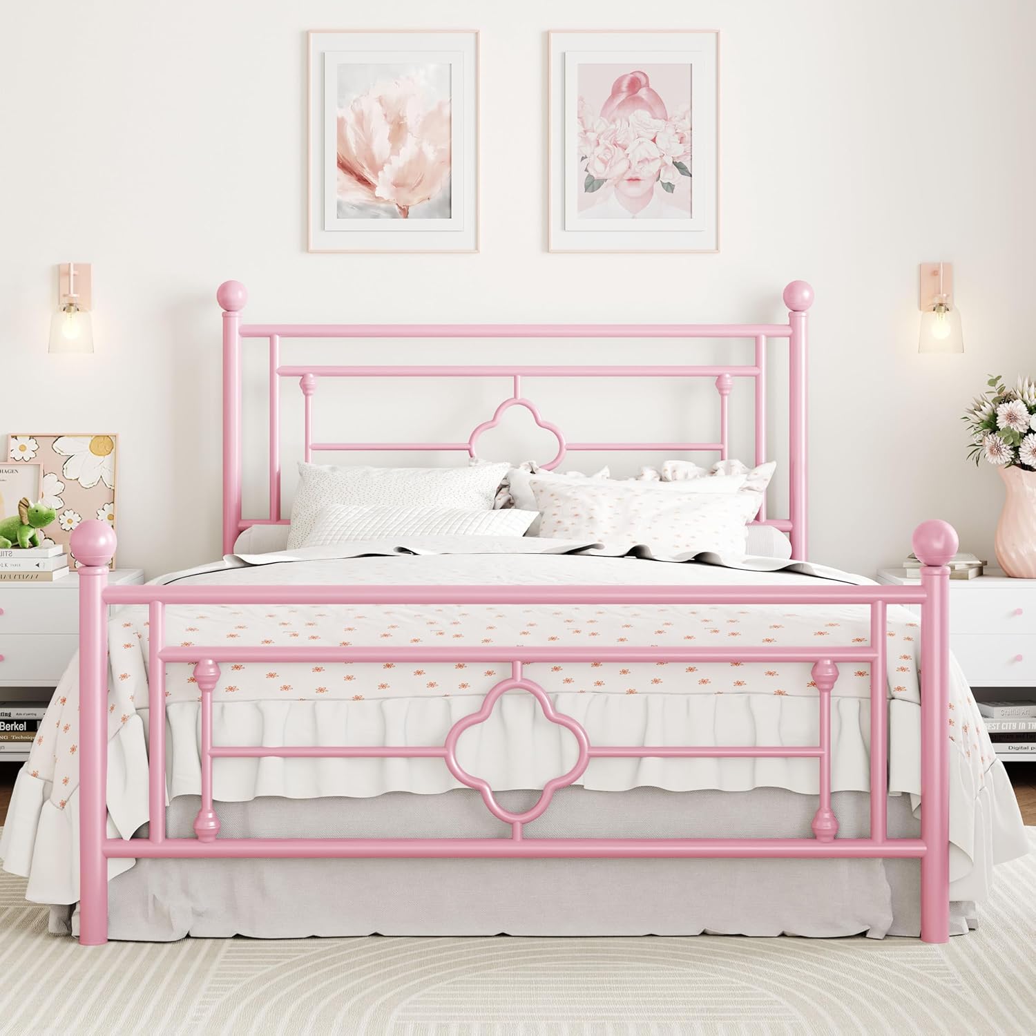 SHA CERLIN 14 Inches Queen Size Metal Platform Bed Frame Review