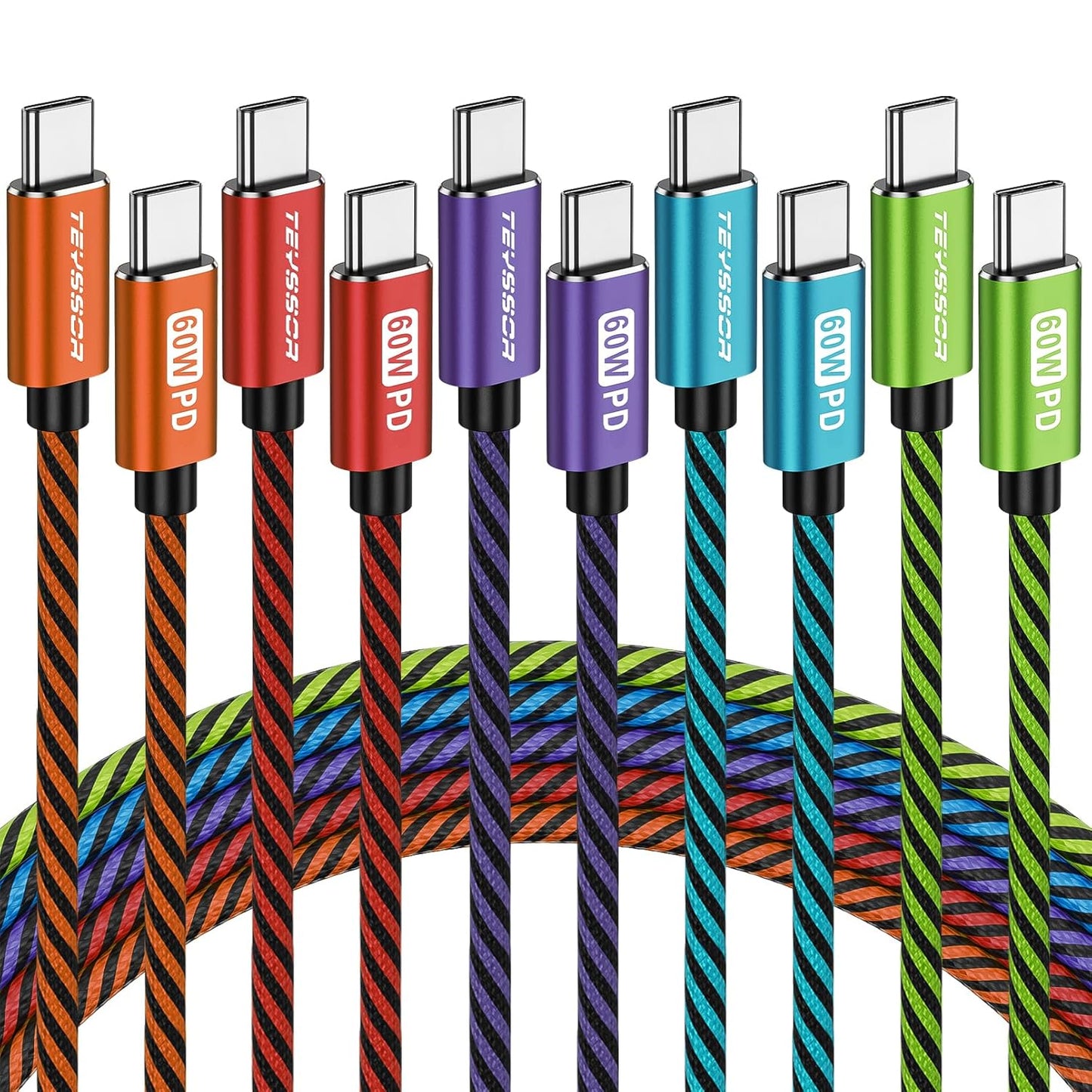 Fast Charge Full Collection: Teyssor 10FT USB C Cable