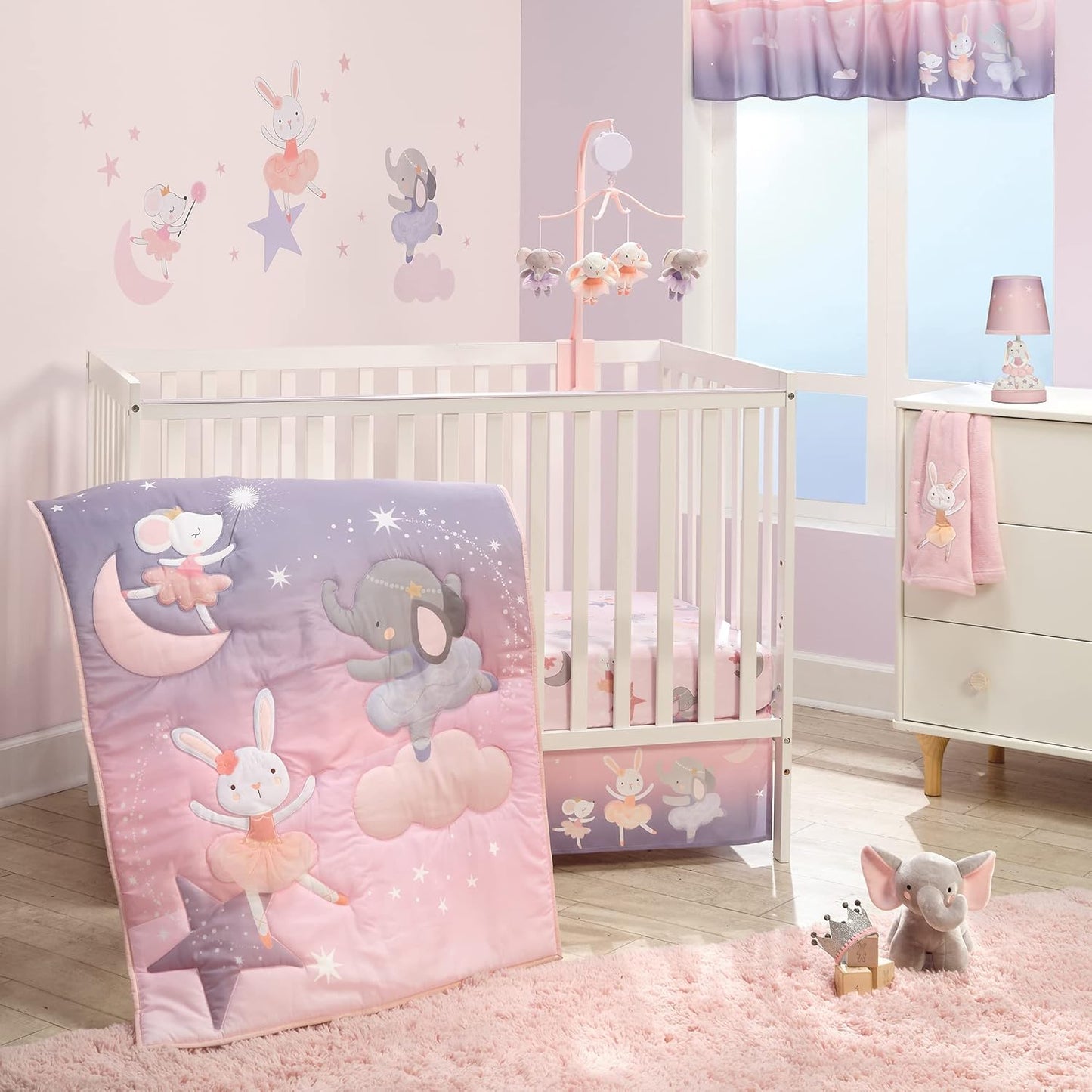 Tiny Dancer 3-Piece Ballet Baby Crib Bedding Set for Sweet Dreams