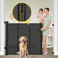 Reinforced 42 Extra Tall Retractable Baby Gate - No Bottom Gaps