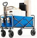 OLIXIS Wagon Cart Foldable Heavy Duty 400 lbs - All-Terrain Utility