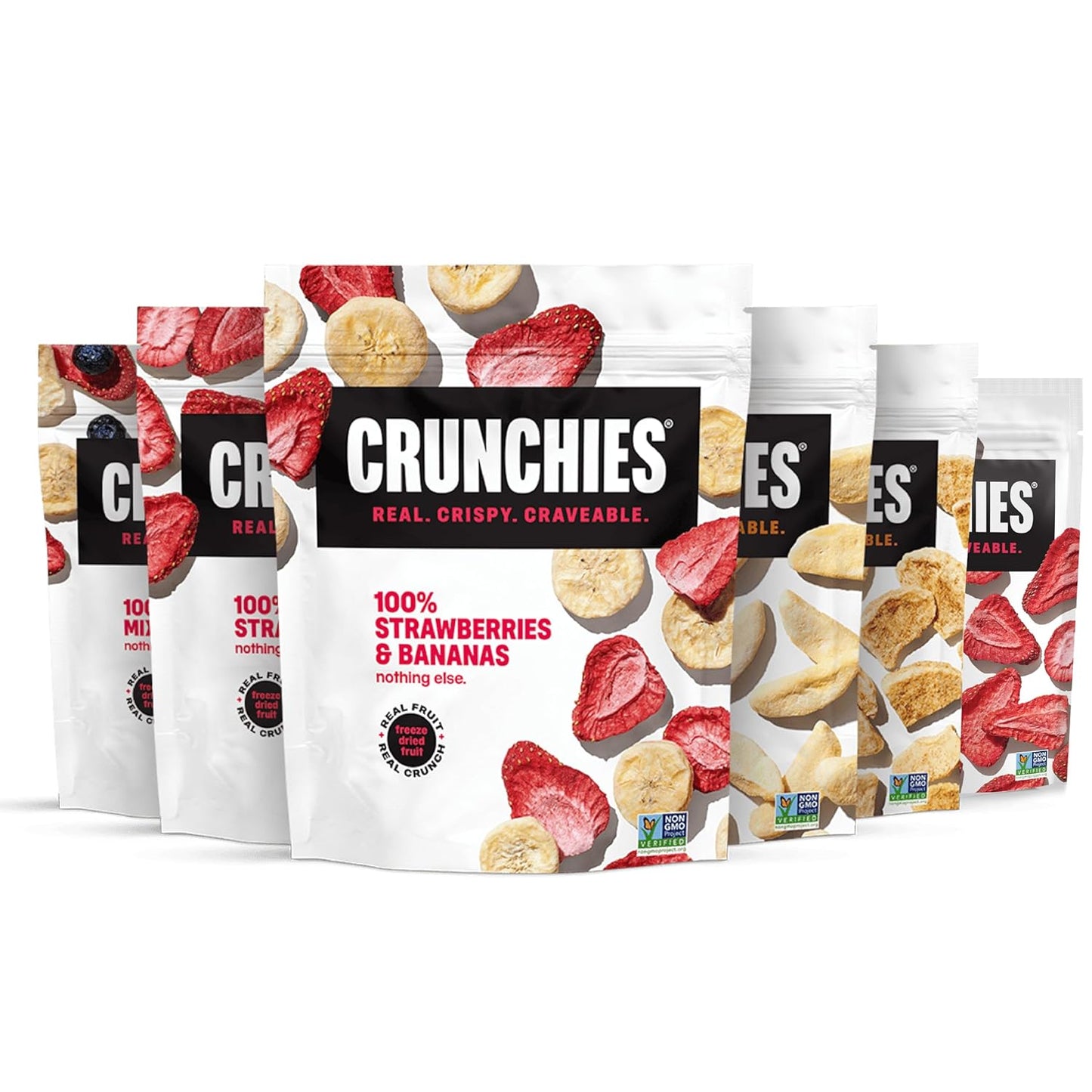 Crunchies Freeze-Dried Fruits Variety Gift Pack for Healthy Snacking
