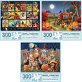 Bits and Pieces 300 pc Halloween Jigsaw Value Set - 3-Pack