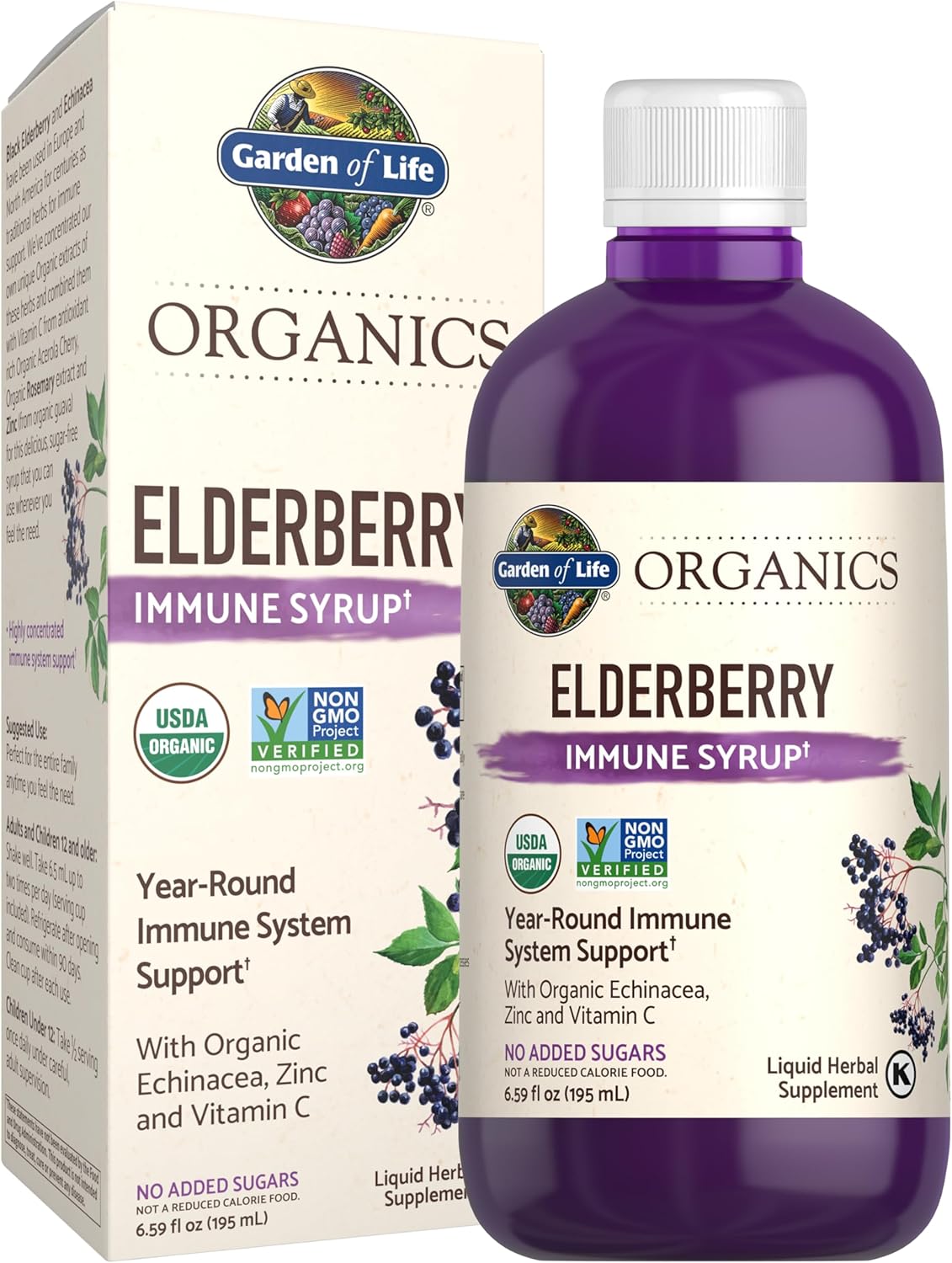 Elderberry Immune Syrup for Kids & Adults - Organic Support