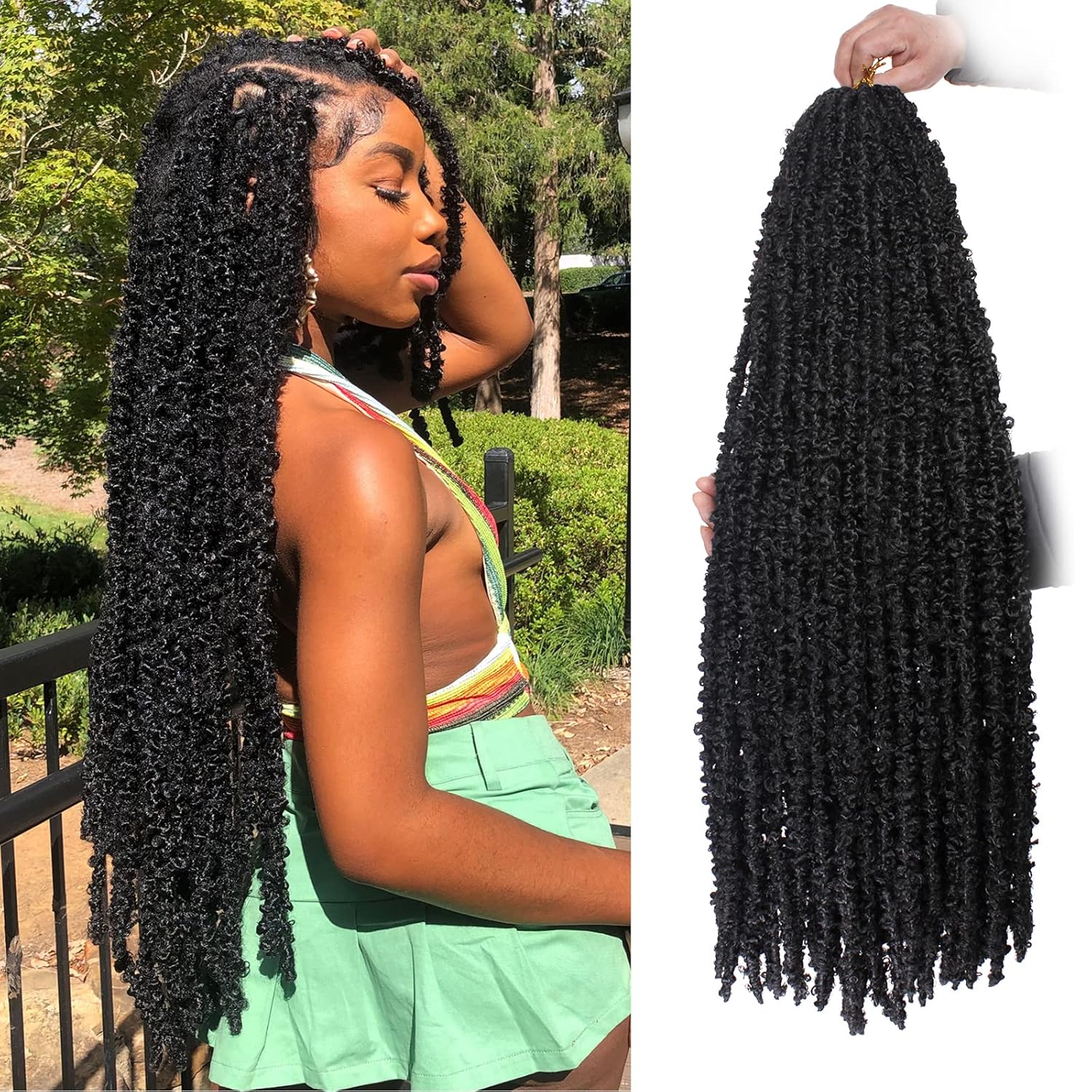 36 Inch Butterfly Locs Crochet Hair Extensions for Women