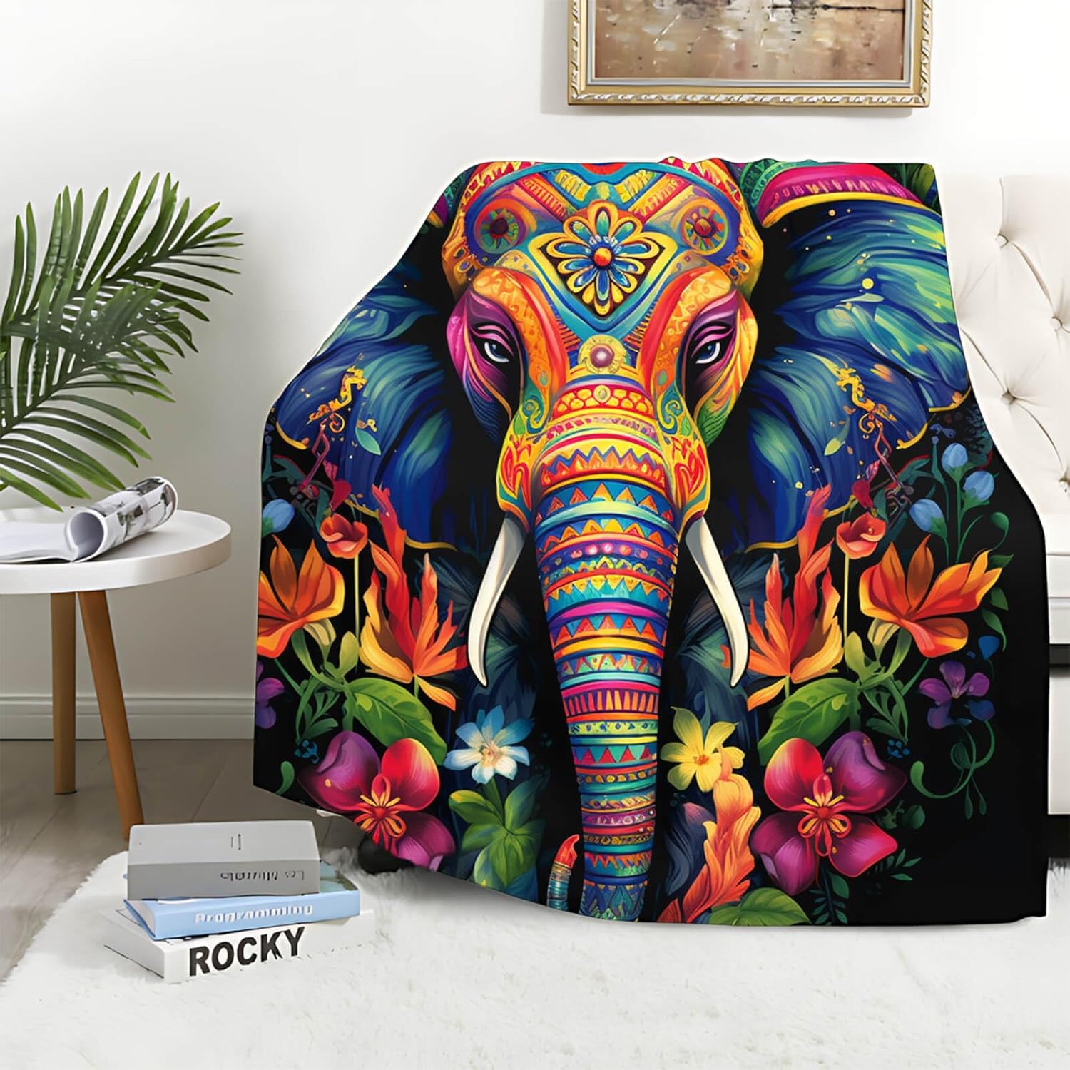 Elephant Throw Blanket for Cozy Home Decor and Gifts