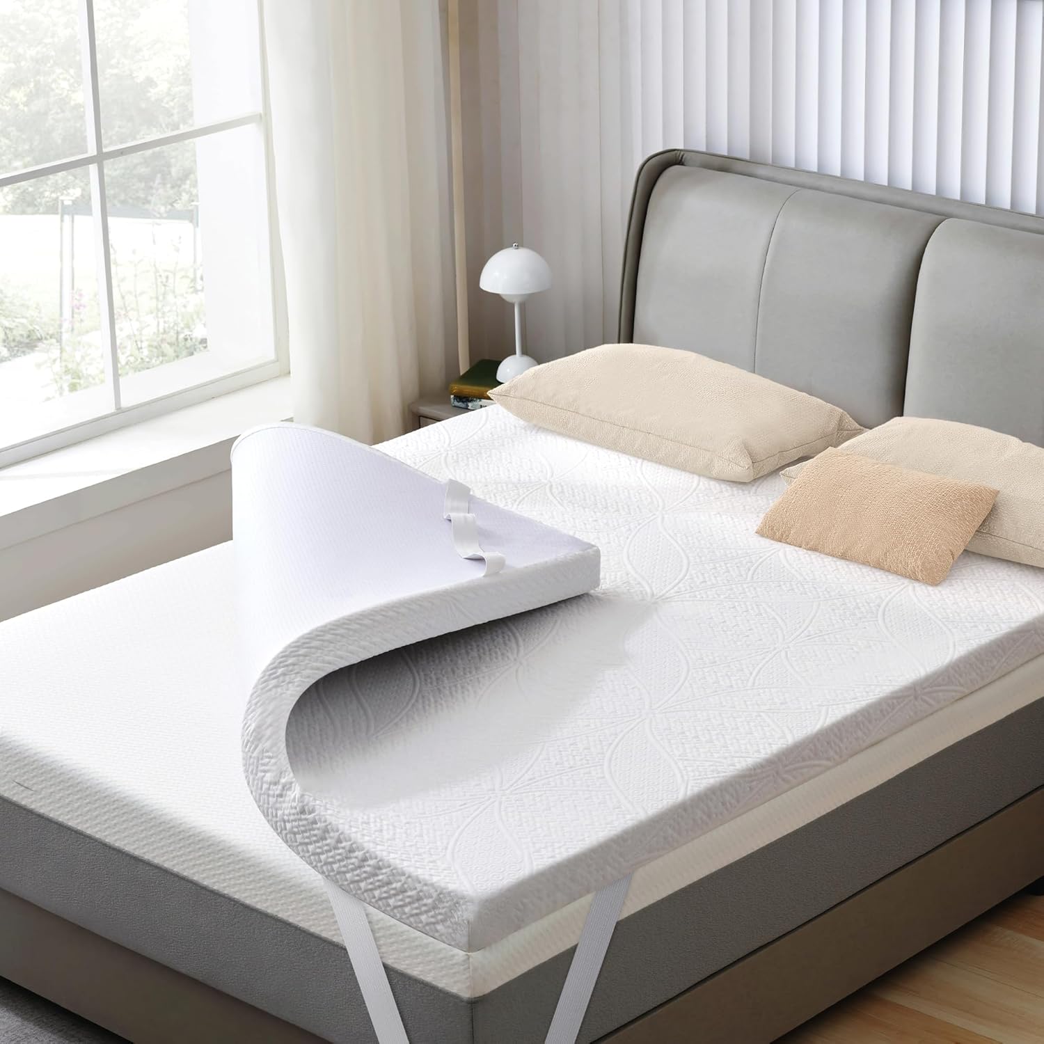3 Inch Gel Memory Foam Mattress Topper for Ultimate Comfort