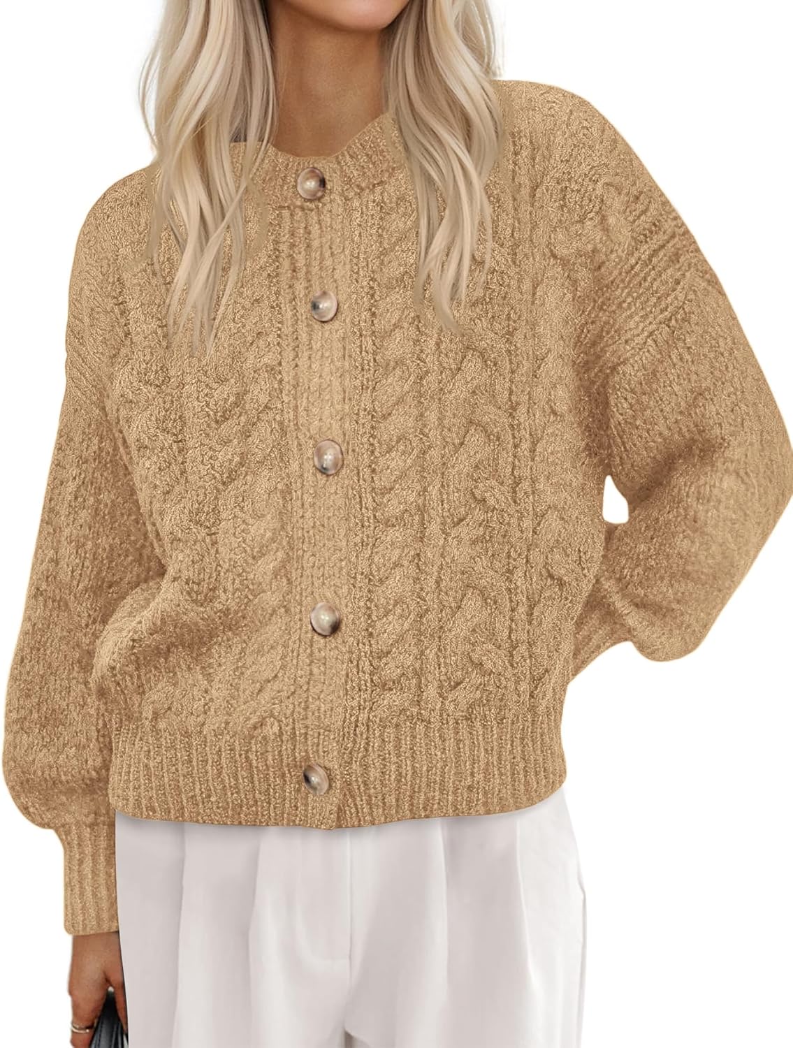 BTFBM Chunky Cardigan Sweaters for Women Fall Fashion 2025