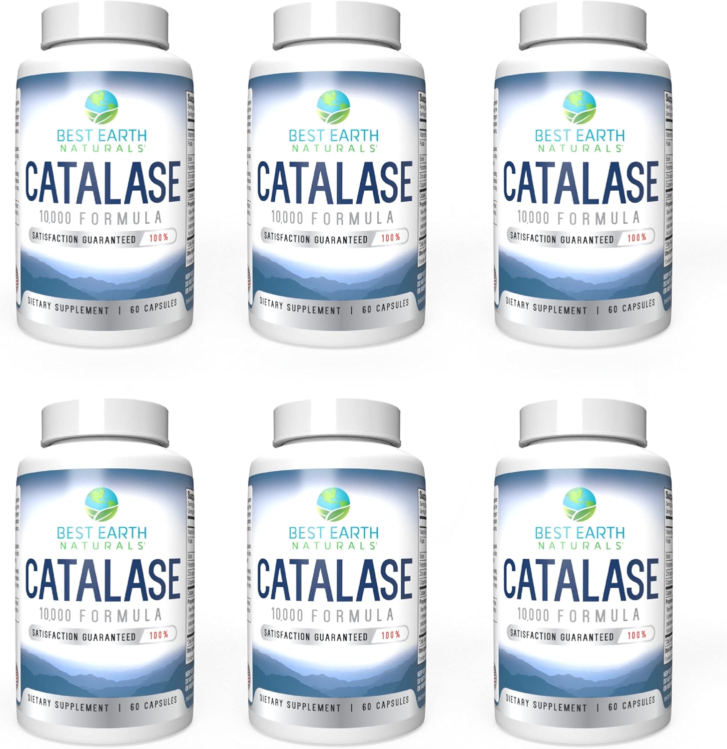 Catalase 10,000 Formula Enzyme Supplement for Strong Hair