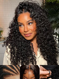 4C Kinky Edges Water Wave Human Hair Wig 20in - Pre Bleached, Glueless