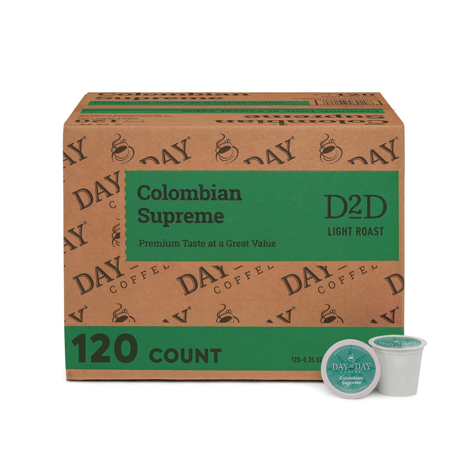 Day To Day 120-Count Colombian Supreme Light Roast Coffee Pods