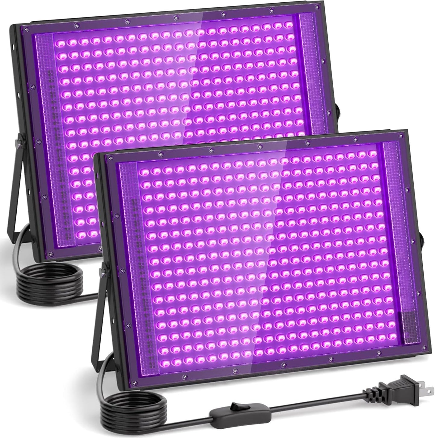 300W Blacklight Floodlight for Outdoor Neon Parties and Events