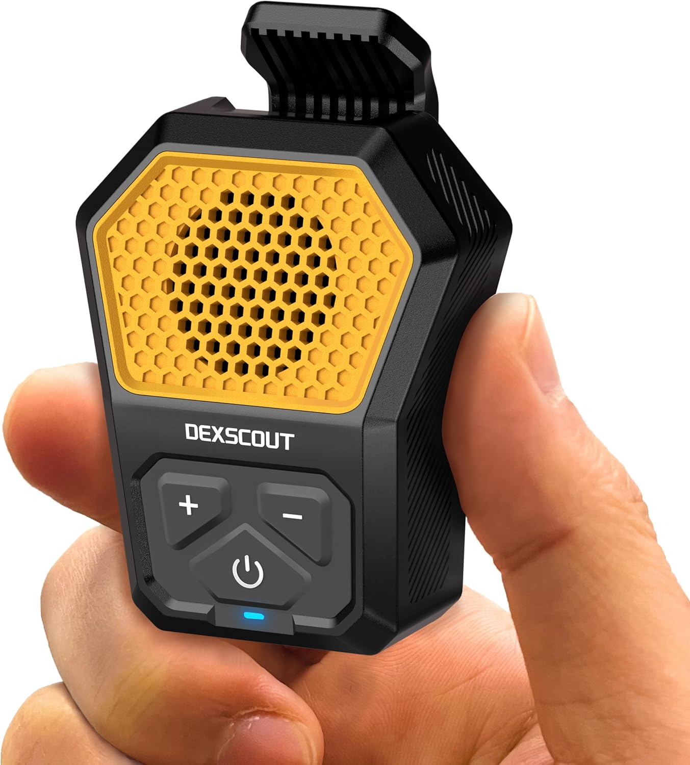 DexScout: Clip-on Bluetooth Speaker, Hands-Free Calls, 12H Battery