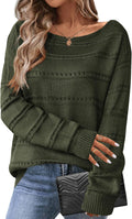 Zeagoo Women's Off The Shoulder Sweater Long Sleeve Cute Top