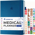 Clever Fox Large Medical Planner 12-Month Health Notebook - Organized
