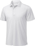 TACVASEN Mens Golf Shirt Dry Fit Performance Polo for Comfort