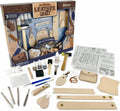 Leather Working Kit for Beginners with Tools, Dyes & Stamps - Starter
