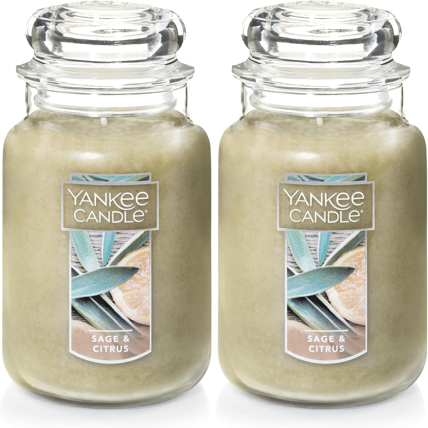 Yankee Candle Sage & Citrus Scented Candle for Home Decor