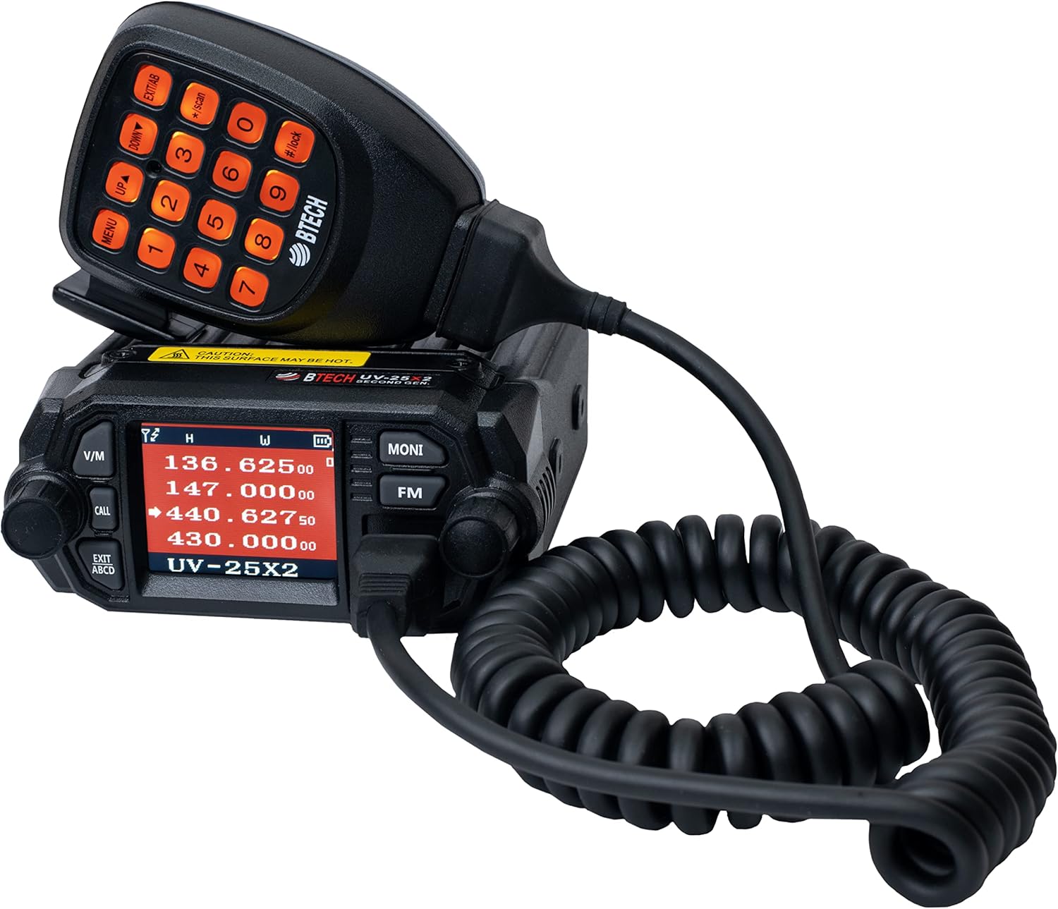 BTECH UV-25X2 Mini Mobile 25 Watt Dual Band Radio for Ham