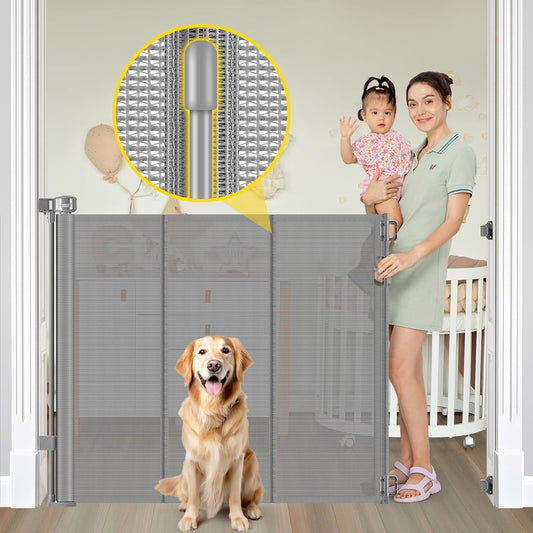 Reinforced 42 Extra Tall Pet Gate for Doorways and Stairs
