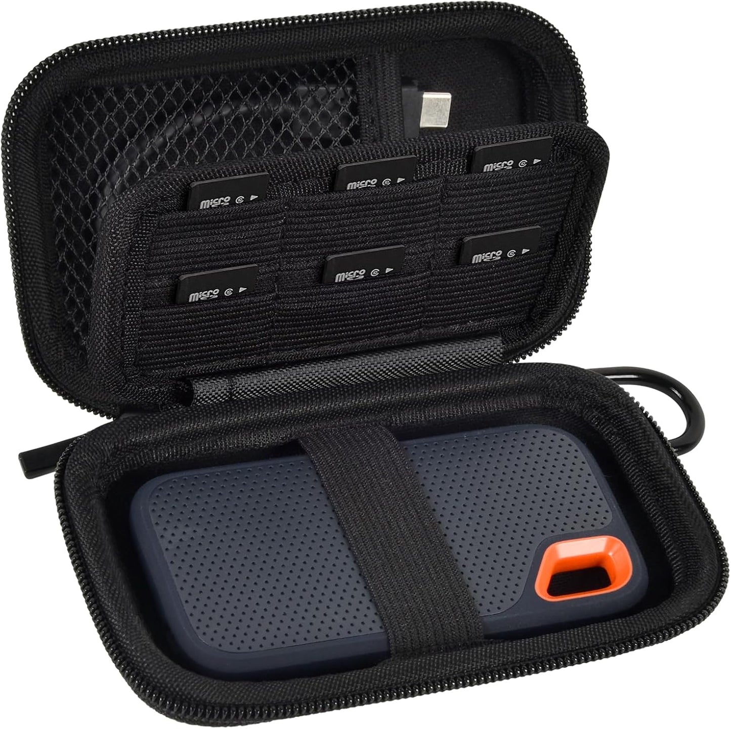 PAIYULE Black Storage Holder for SanDisk SSD - Organize with Ease!