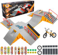 Finger Skateboard Park Kits 14-in-1 Bigger Ramp Set - Complete
