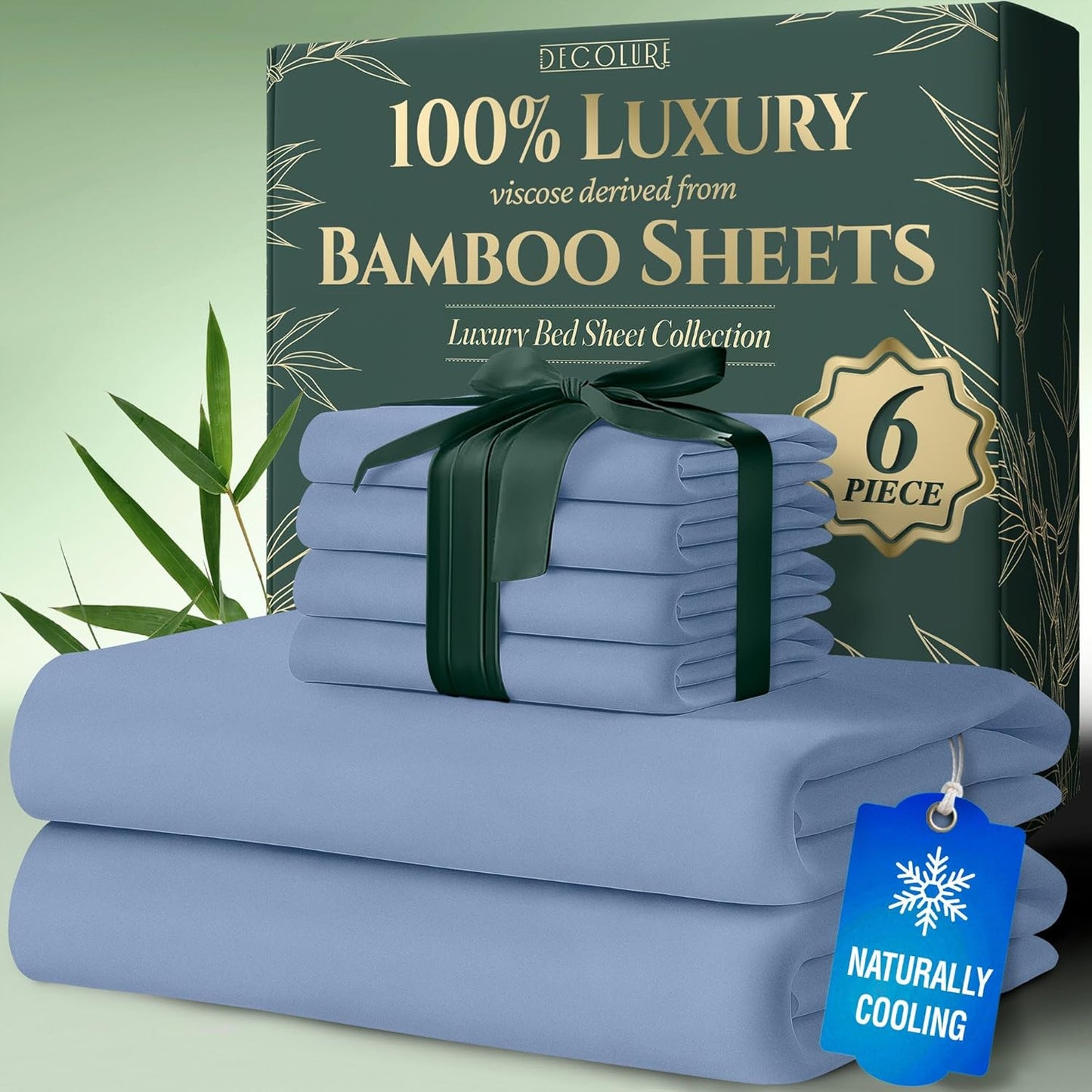 Viscose Derived from Bamboo Sheets Cal King Size for Comfort
