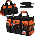 Heavy Duty Tool Bag 18-Inch 16-Pocket Portable Tool Tote - Wide-Open